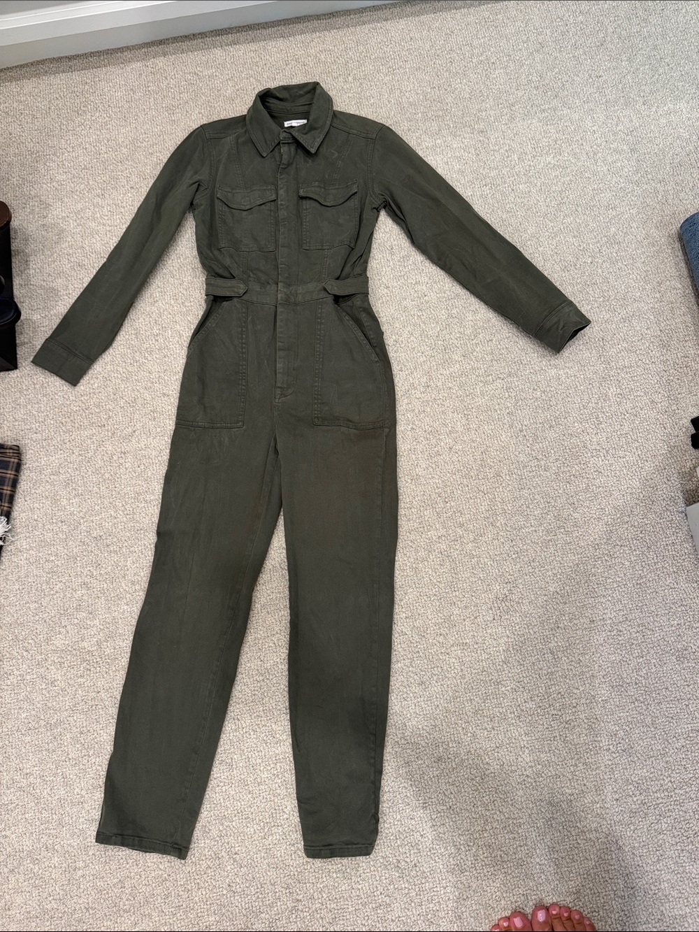 Good American Jumpsuit in Olive Green